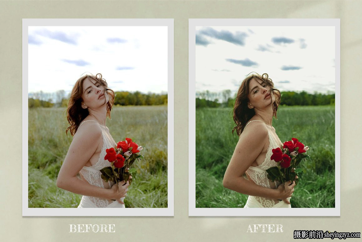 8种外拍森系人像后期调色LR预设 Princess Bride Lightroom Presets
