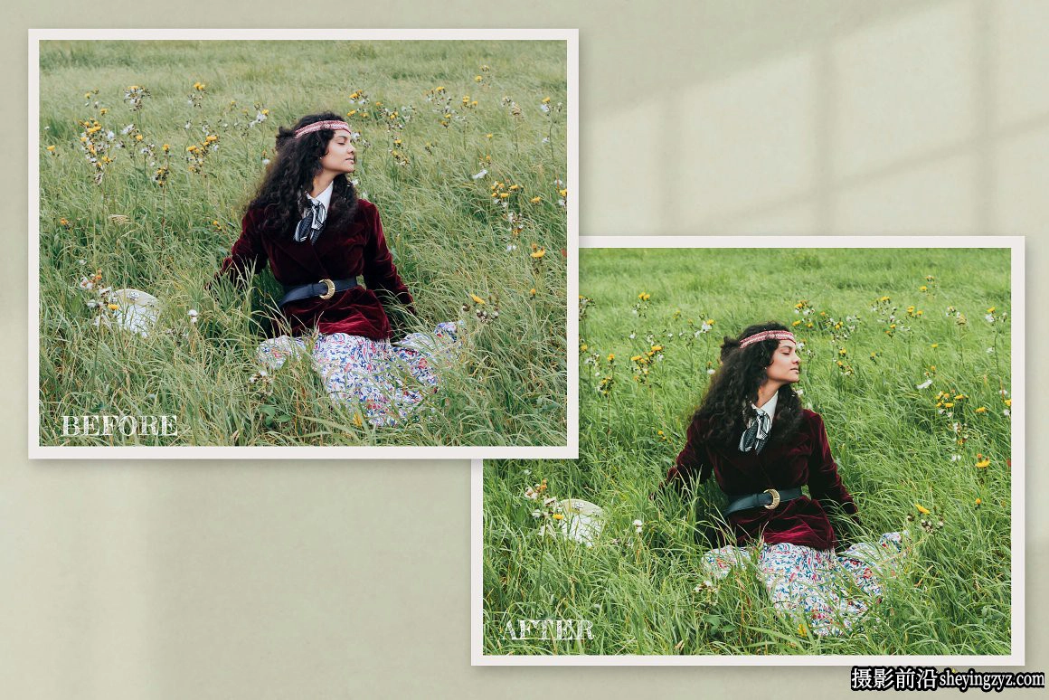 8种外拍森系人像后期调色LR预设 Princess Bride Lightroom Presets