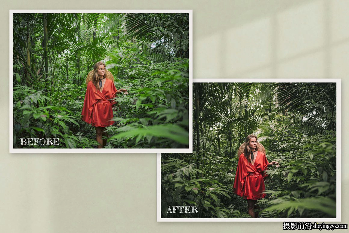 8种外拍森系人像后期调色LR预设 Princess Bride Lightroom Presets