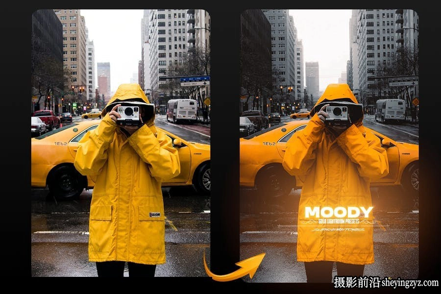 免费Lr预设-旅行街头摄影电影人像预设 Moody Gold Lightroom Preset