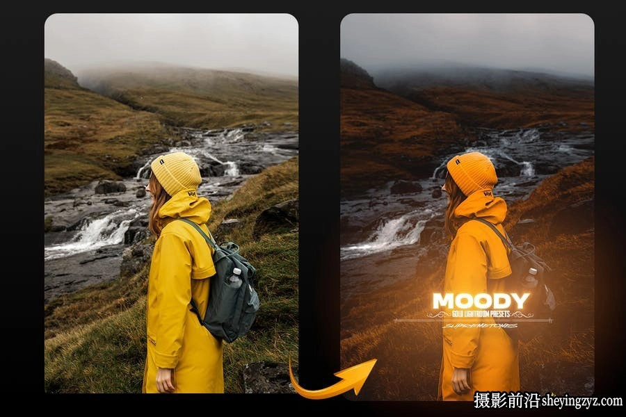 免费Lr预设-旅行街头摄影电影人像预设 Moody Gold Lightroom Preset