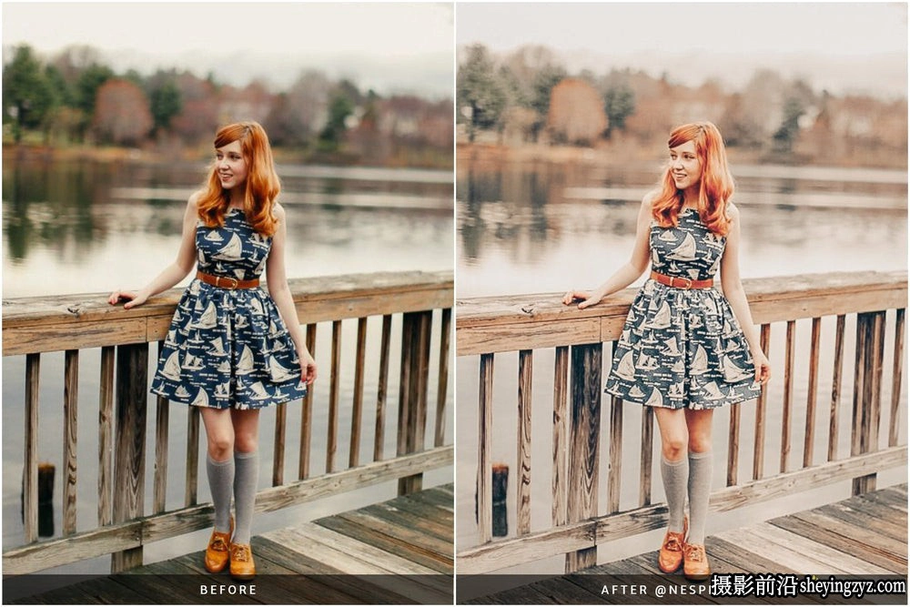 温暖秋季人像摄影调色LR预设NesPresets - Insta Autumn Presets