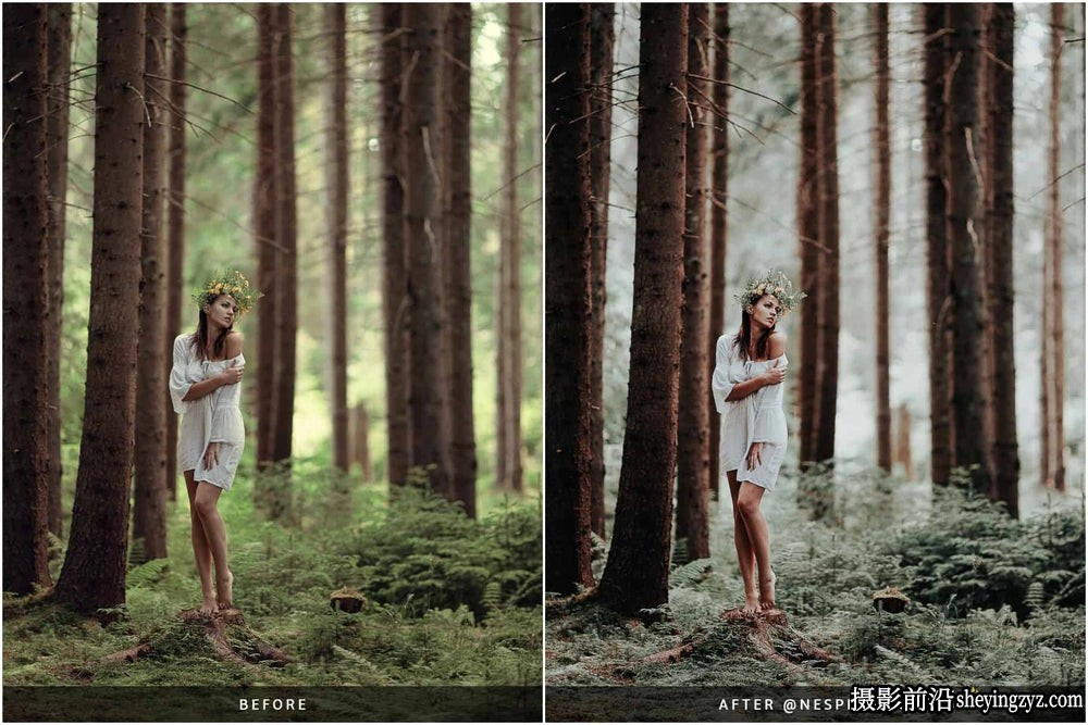 森系胶片婚礼网红人像LR预设NesPresets-Evergreen Clean Presets