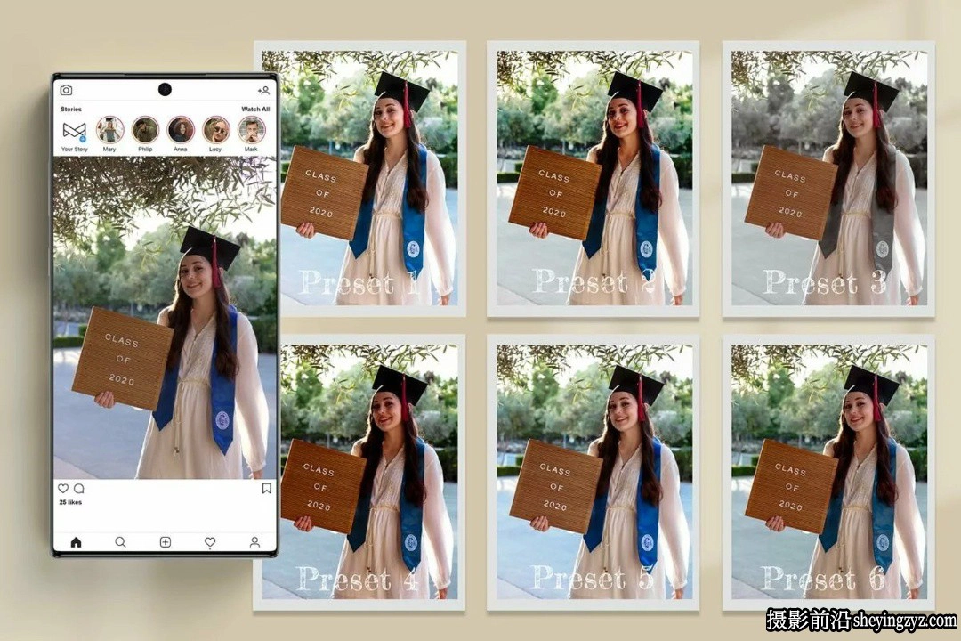 毕业照摄影后期调色LR预设及LUT预设 Graduation Lightroom Presets