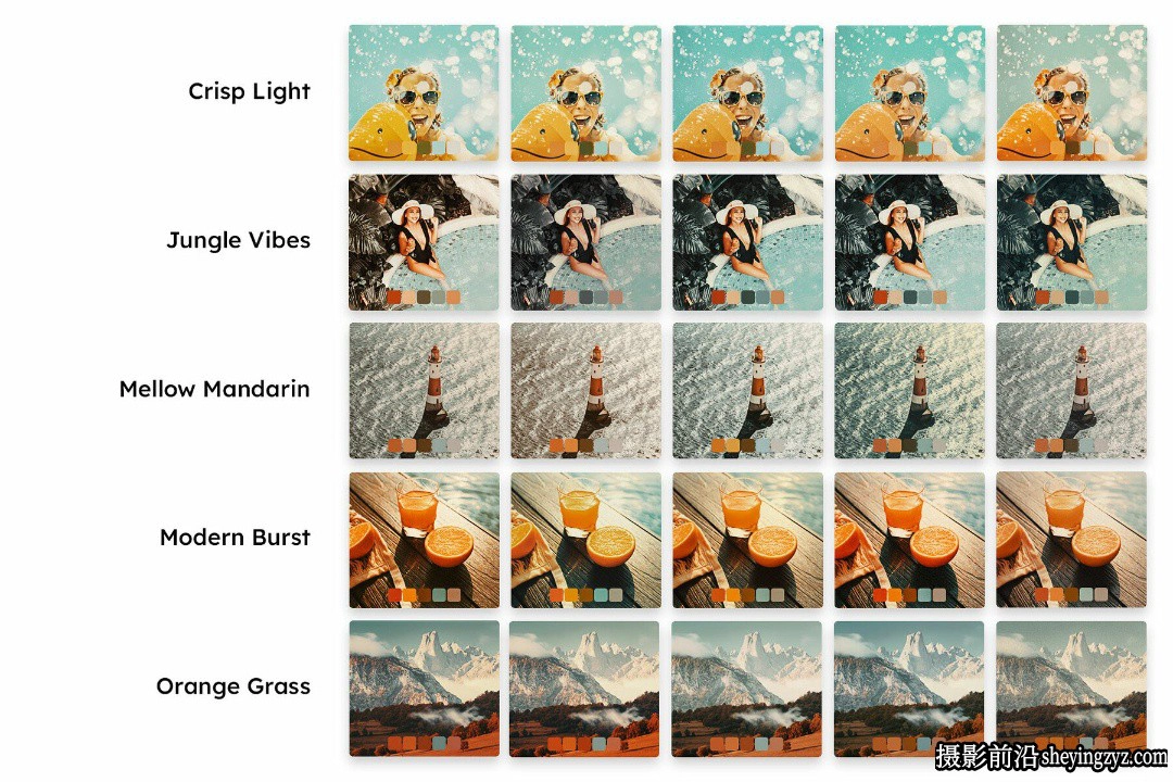 青橙色复古胶片LR/LUT预设 Summer Orange LUTs &amp; Lightroom Presets
