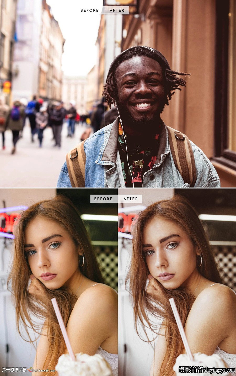 INS网红人像VSCO胶片LR预设手机lr预设Chocolatto Lightroom Presets