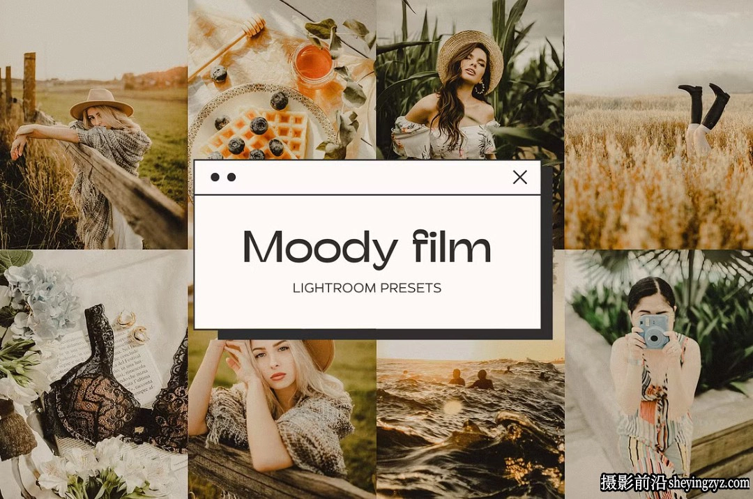 好莱坞复古胶片人像Lightroom预设 Moody Film Lightroom Presets