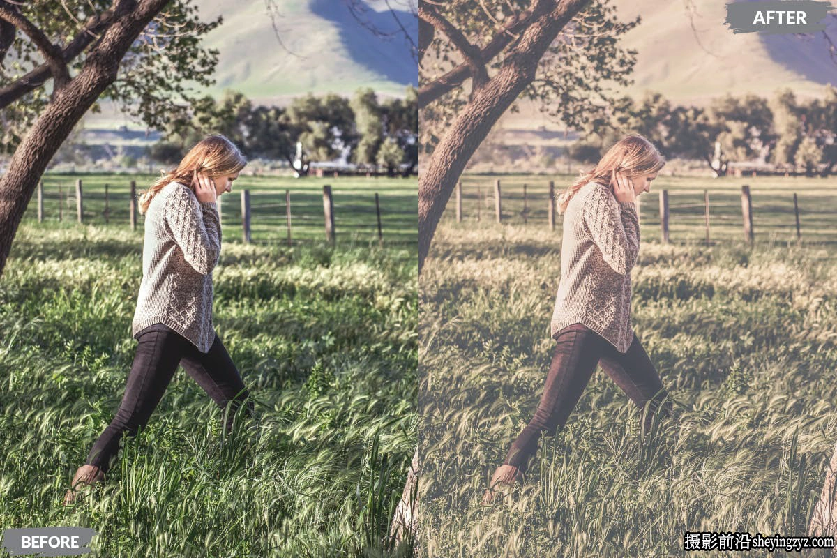 免费LR预设-磨砂复古电影人像调色LR预设 Nudes Matte Presets