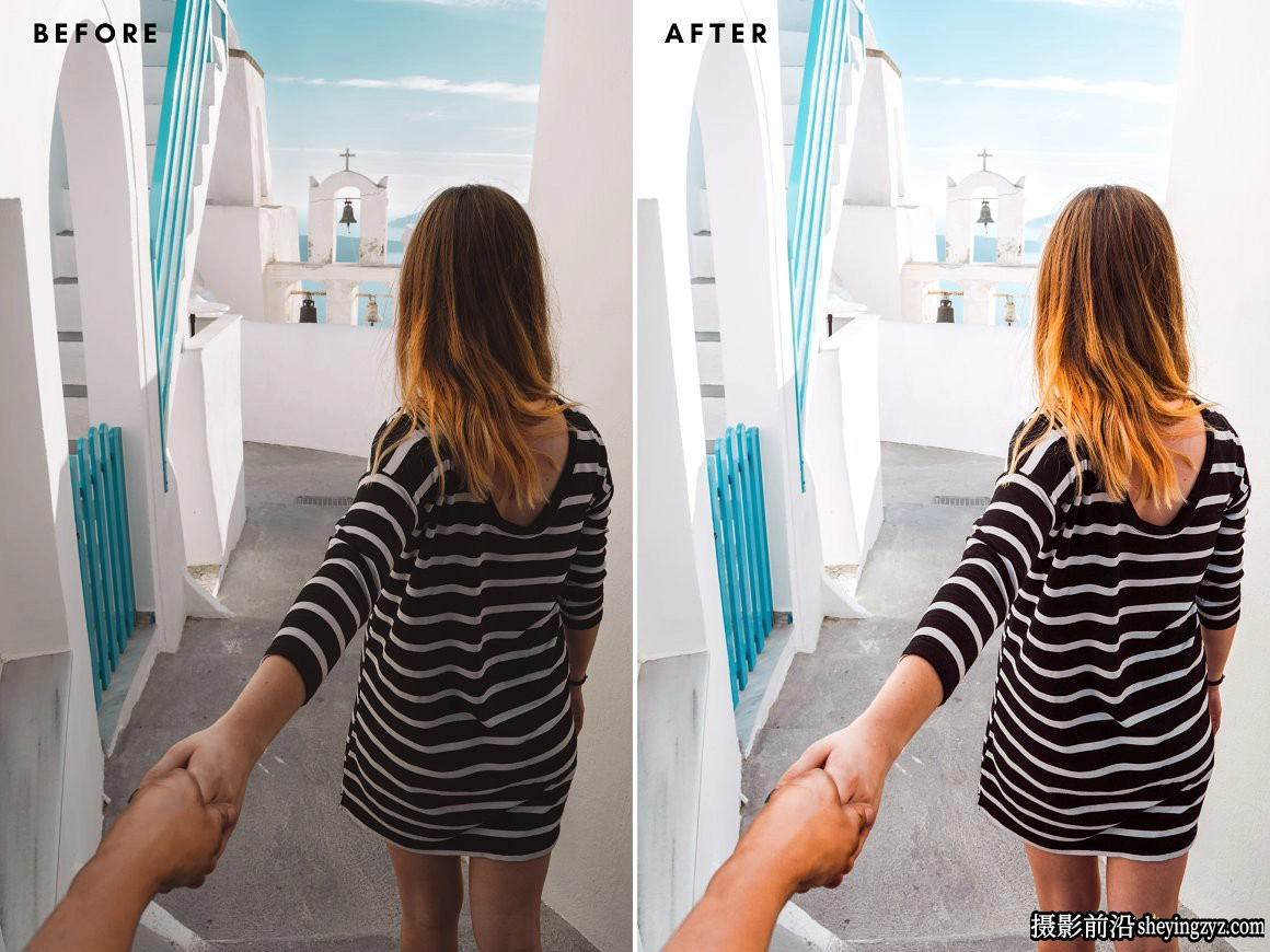 免费LR预设-旅拍人文风光LR预设 Santorini Lightroom Presets
