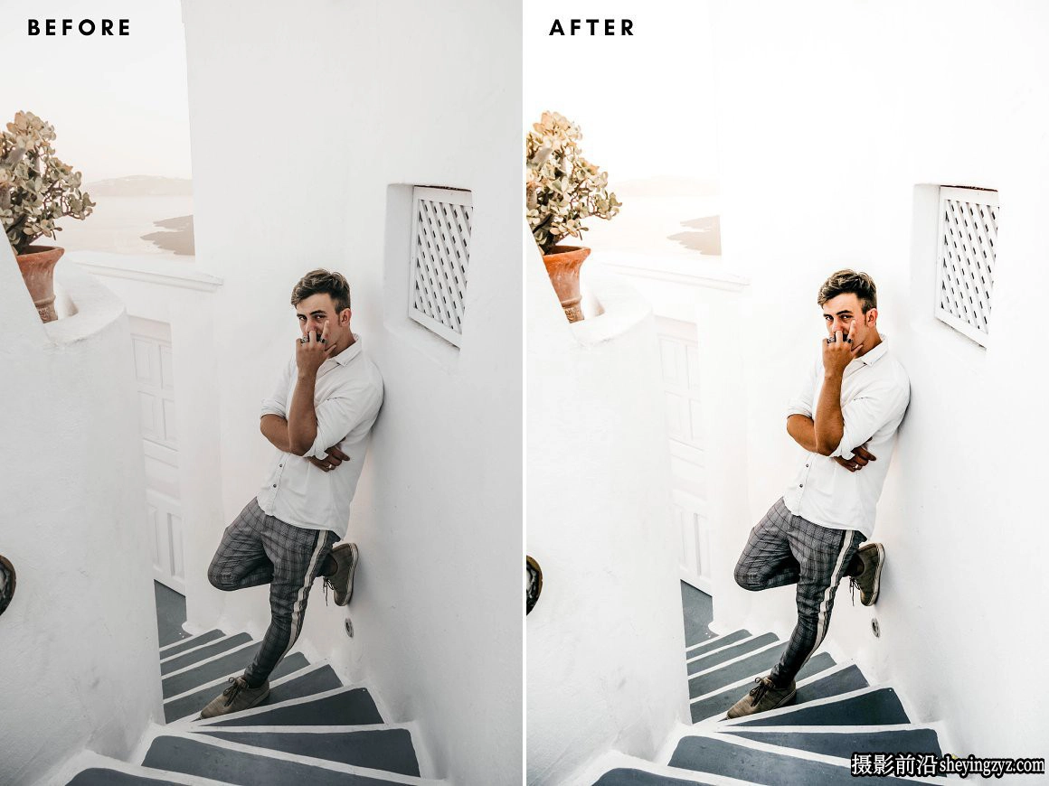 免费LR预设-旅拍人文风光LR预设 Santorini Lightroom Presets