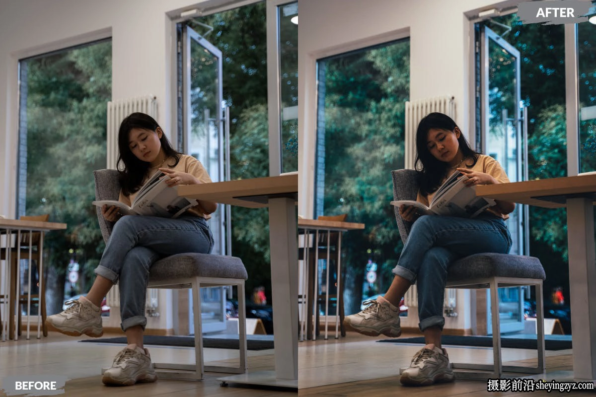 咖啡厅城市人像后期调色Lightroom预设Cozy Cafe Lightroom Presets
