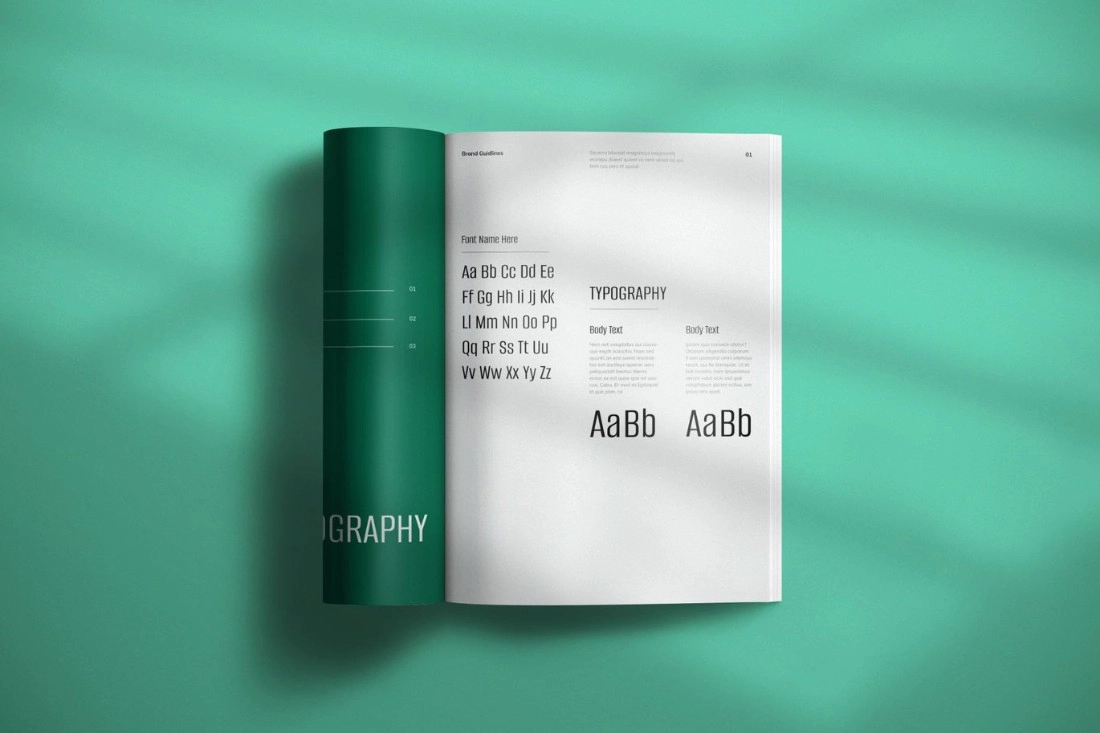 品牌指南模板排版InDesign模板