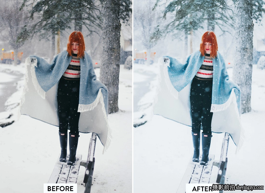 冬季人像调色LR预设级手机LR预设 COLD WINTER Lightroom Presets