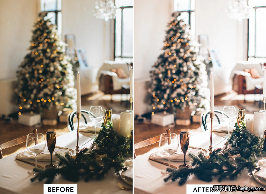 10种圣诞节摄影调色LR预设及手机LR预设CHRISTMAS Lightroom Preset