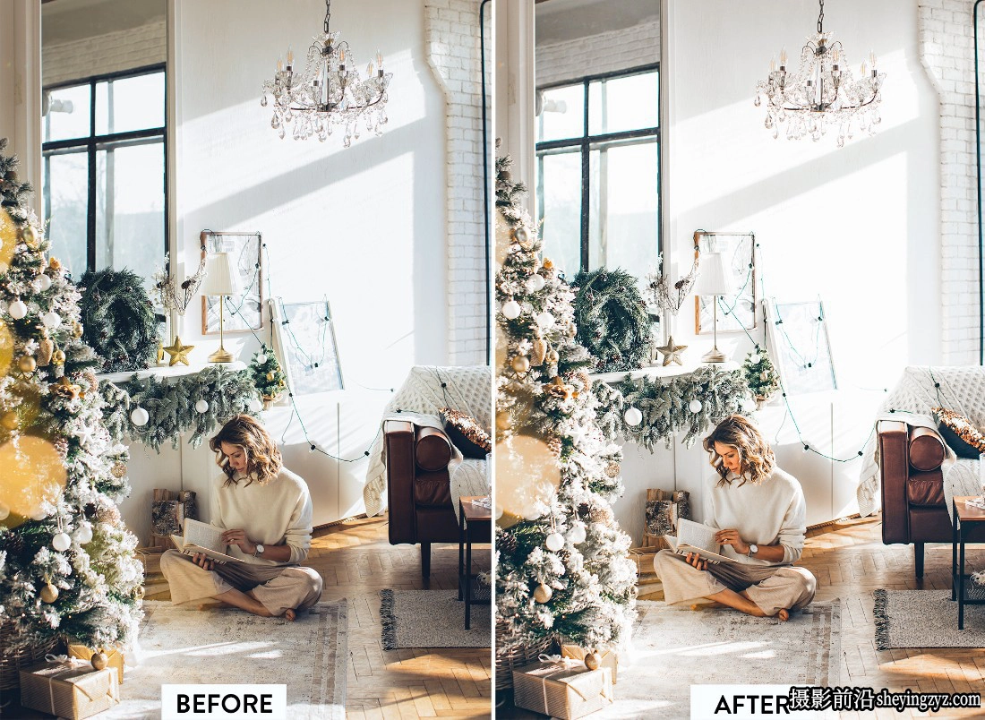 10种圣诞节摄影调色LR预设及手机LR预设CHRISTMAS Lightroom Preset