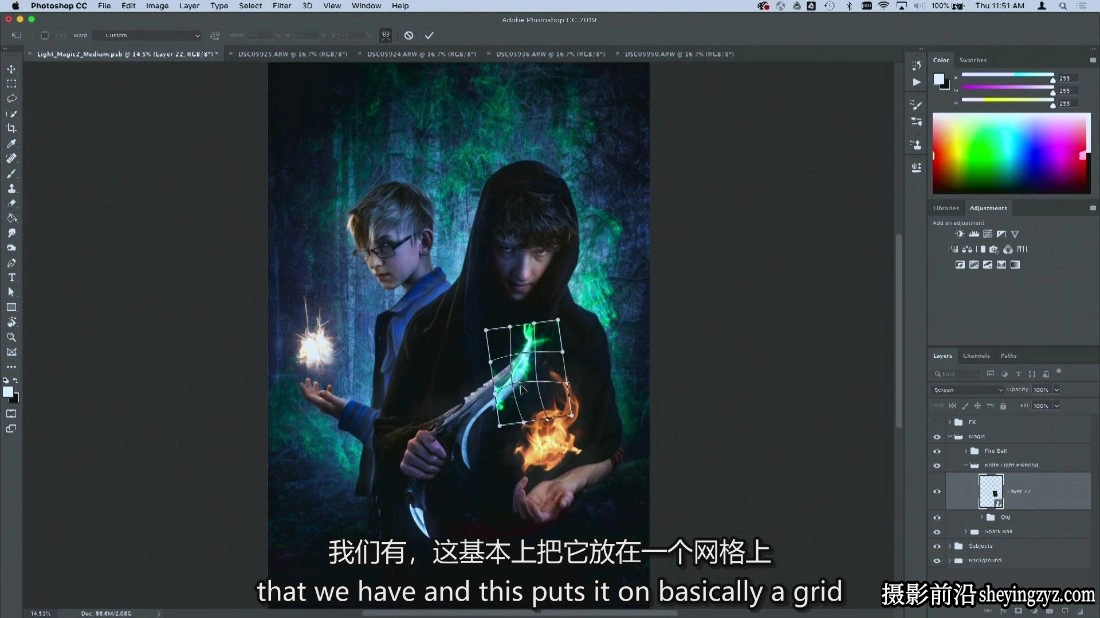 Bret Malley 为高级合成营造电影灯光光照效果教程-中英字幕
