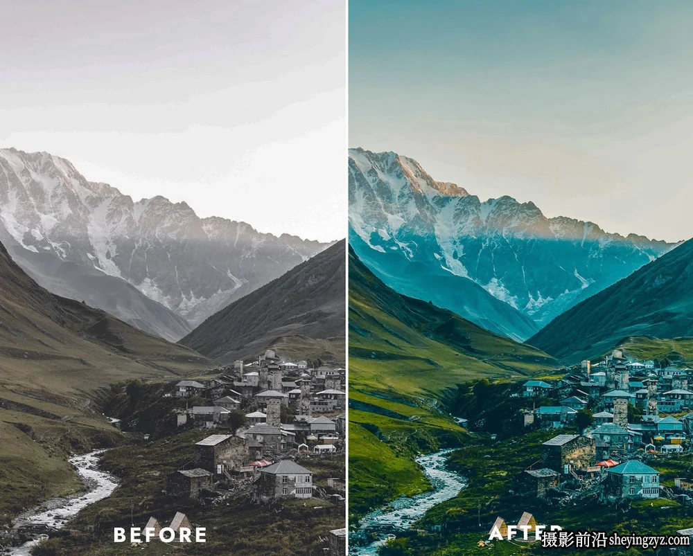 无人机航拍风光大片调色LR预设及LUT预设LANDSCAPE PRO PRESETS