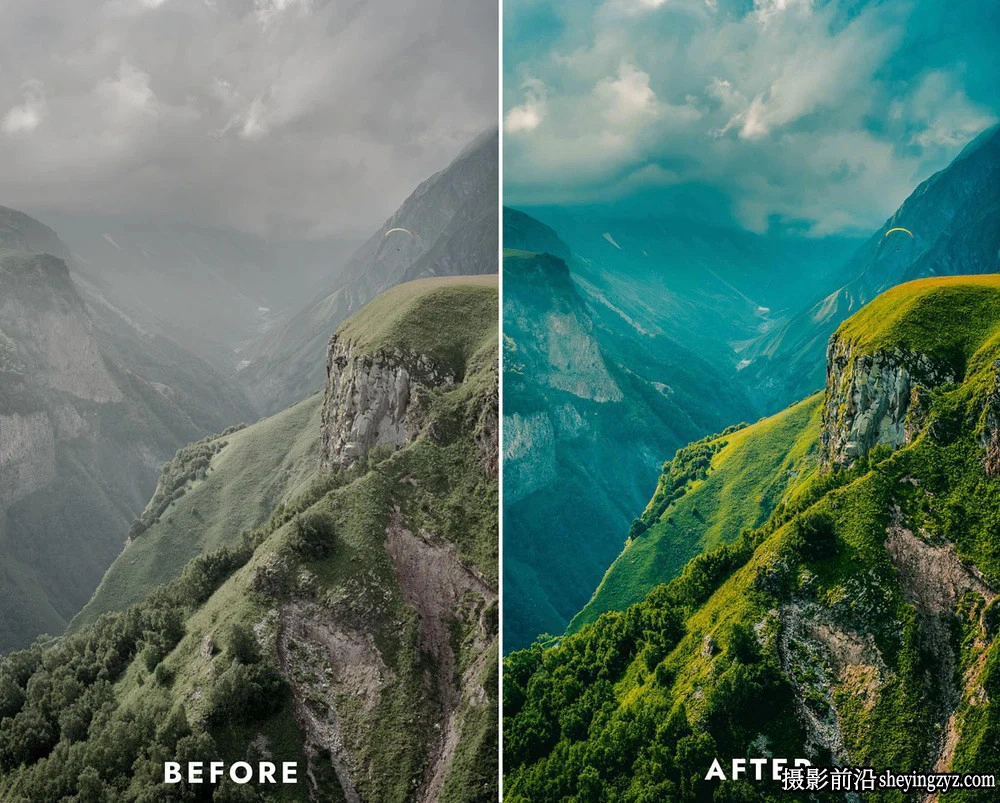 无人机航拍风光大片调色LR预设及LUT预设LANDSCAPE PRO PRESETS