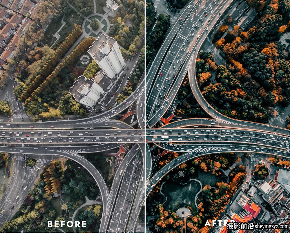 无人机航拍HDR风光大片调色LR预设及LUT预设 AERIAL HDR PRESETS