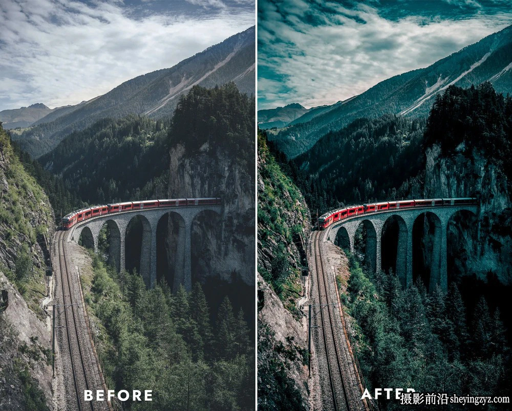 无人机航拍HDR风光大片调色LR预设及LUT预设 AERIAL HDR PRESETS