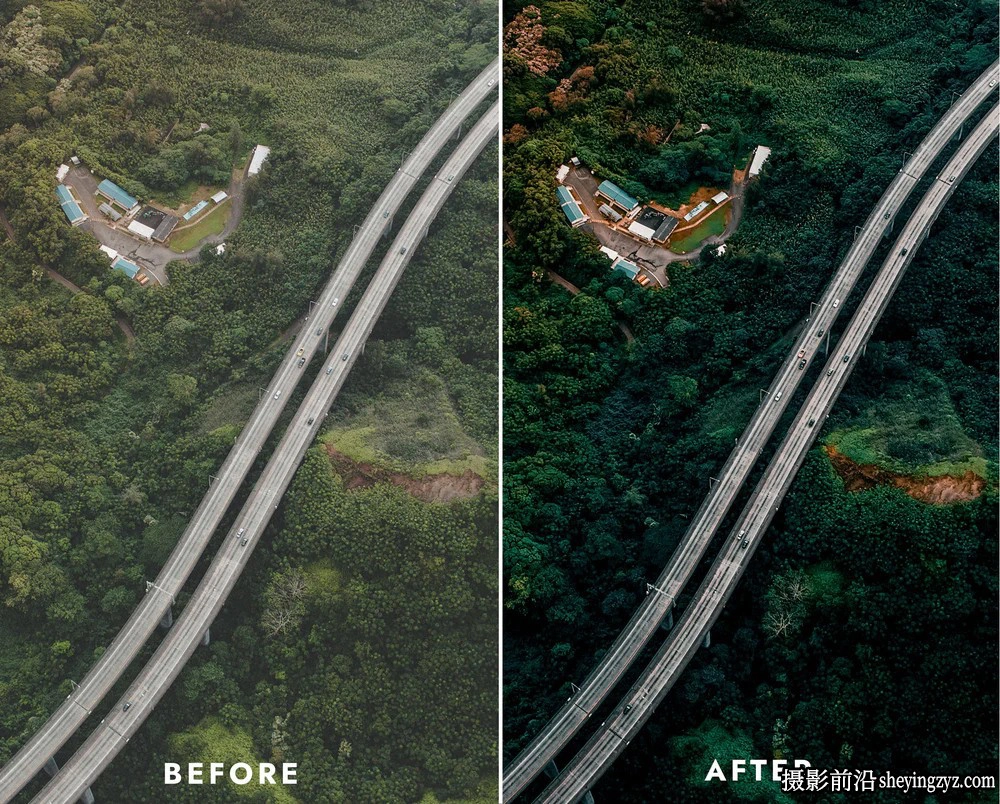 无人机航拍HDR风光大片调色LR预设及LUT预设 AERIAL HDR PRESETS