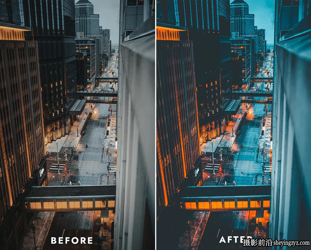 城市风光无人机航拍摄影调色LR预设及LUT以上 CITY DRONE PRESETS