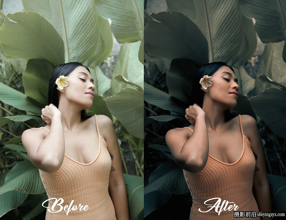 无人机航拍黑暗电影风光LR预设 MePresets-Cinematic Green Presets