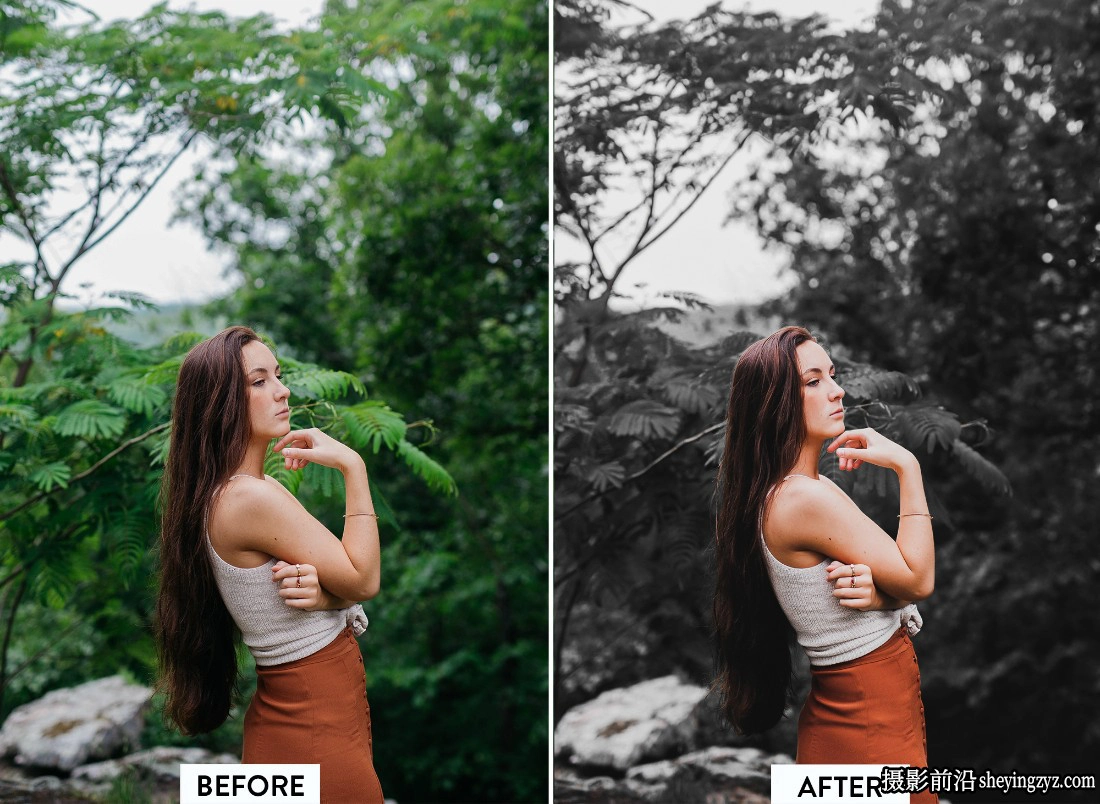 豪华黑暗电影人像LR预设手机LR预设LUXURY BLACK Lightroom Presets