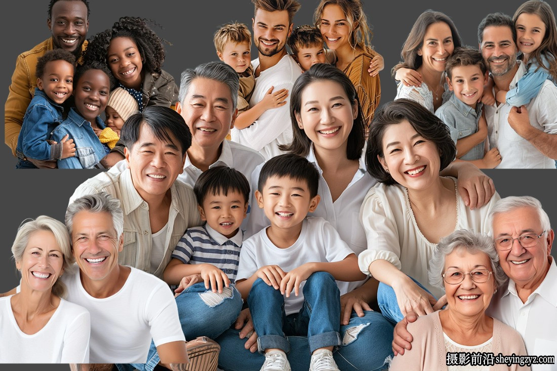 幸福家庭人像PNG透明免扣素材合集 37xPNG
