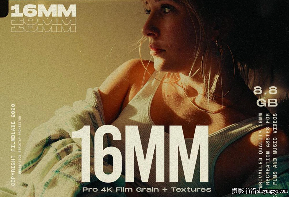 Filmblade – 16MM 电影胶片颗粒和纹理叠加4K视频素材 (1).webp