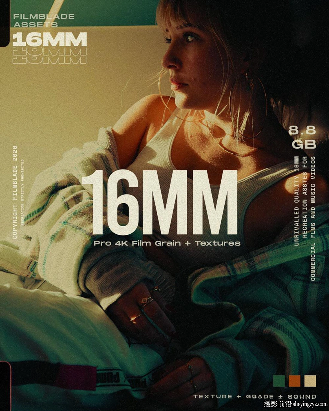 Filmblade – 16MM 电影胶片颗粒和纹理叠加4K视频素材 (2).webp