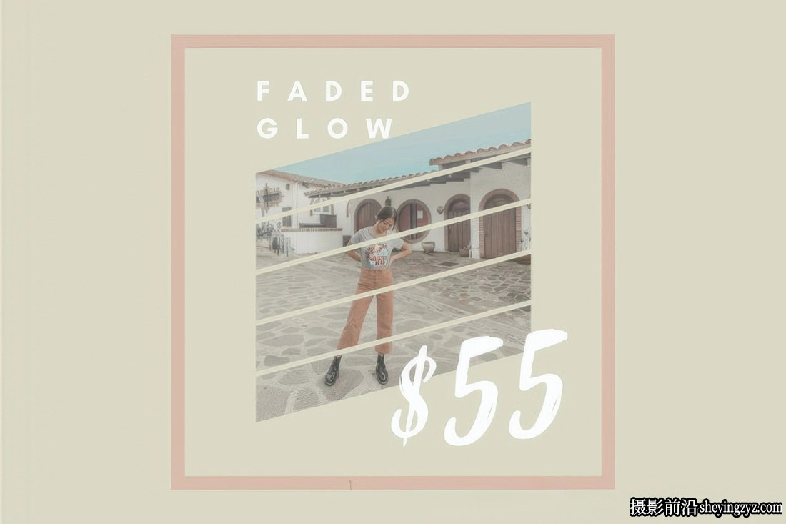 低对比度柔和褪色网红人像LR预设LyssieLooLoo-Faded Glow Preset