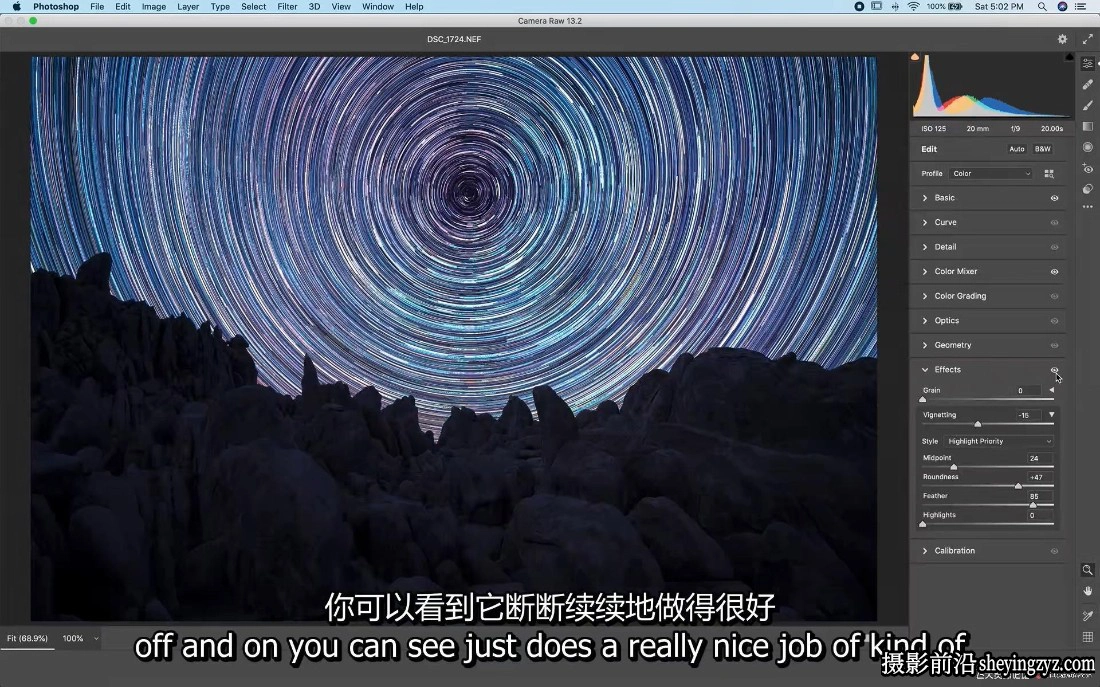 风光摄影师John Weatherby掌控夜空星空银河摄影及后期教程-中英字幕