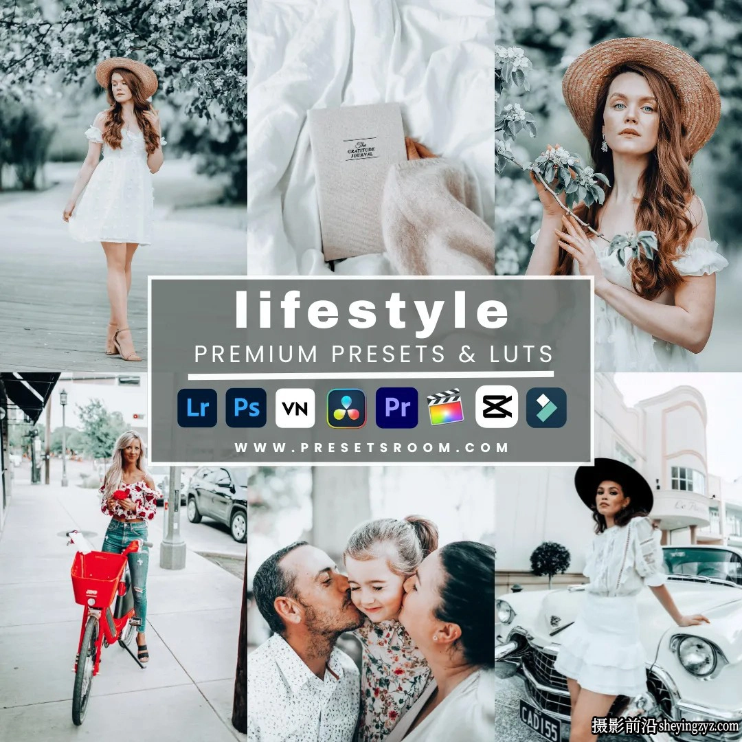 冷色调生活人像调色LR预设 Presetsroom-Life Style Presets &amp; Luts