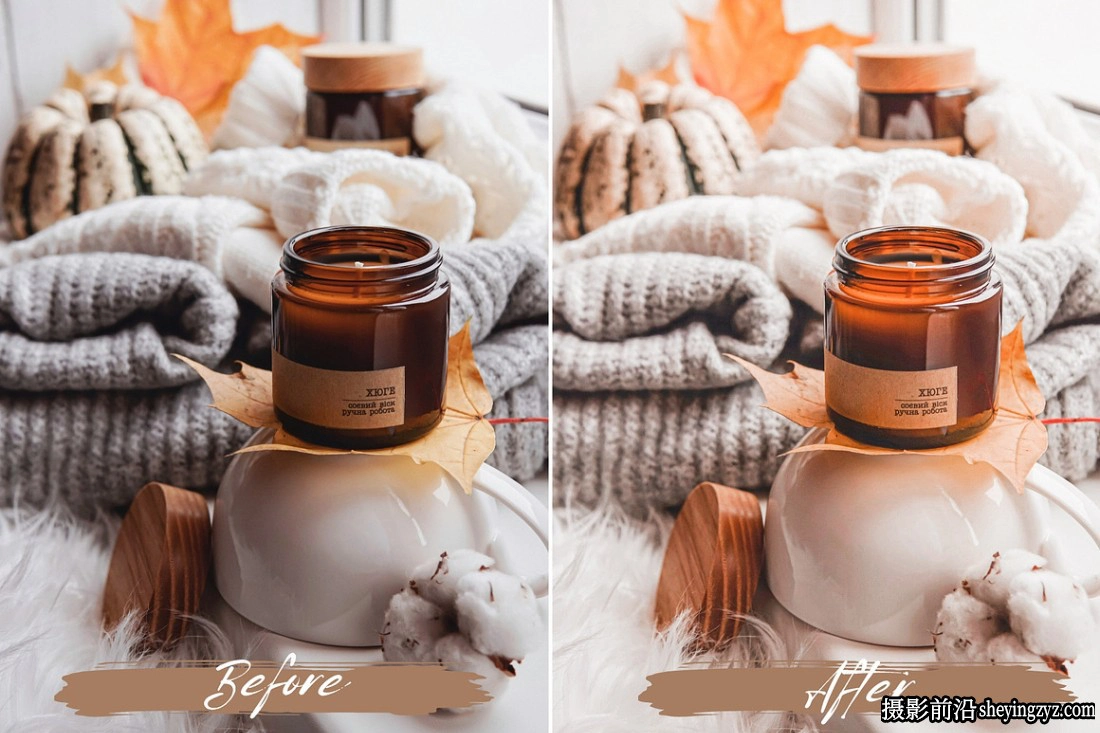 秋季情绪人像温馨氛围调色LR预设及手机lr预设 Cozy Autumn Presets