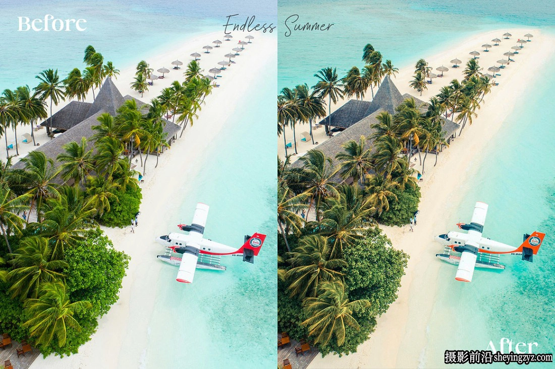 海滩风景日落热带度假调色LR预设 Beach Bliss Lightroom Presets