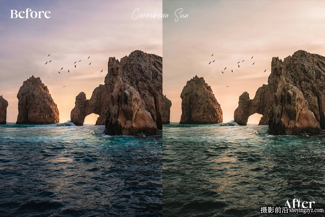 海滩风景日落热带度假调色LR预设 Beach Bliss Lightroom Presets