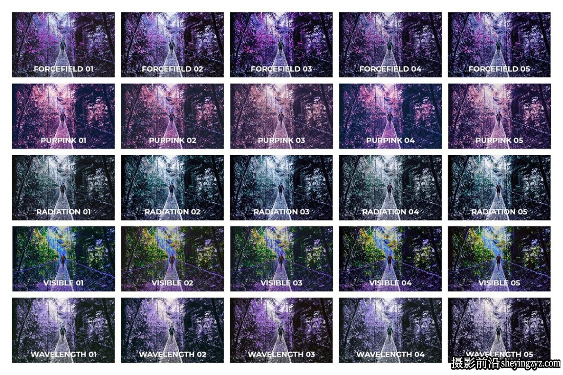 25 个紫外线Lightroom预设和LUT预设25 Ultraviolet Presets and LUTs