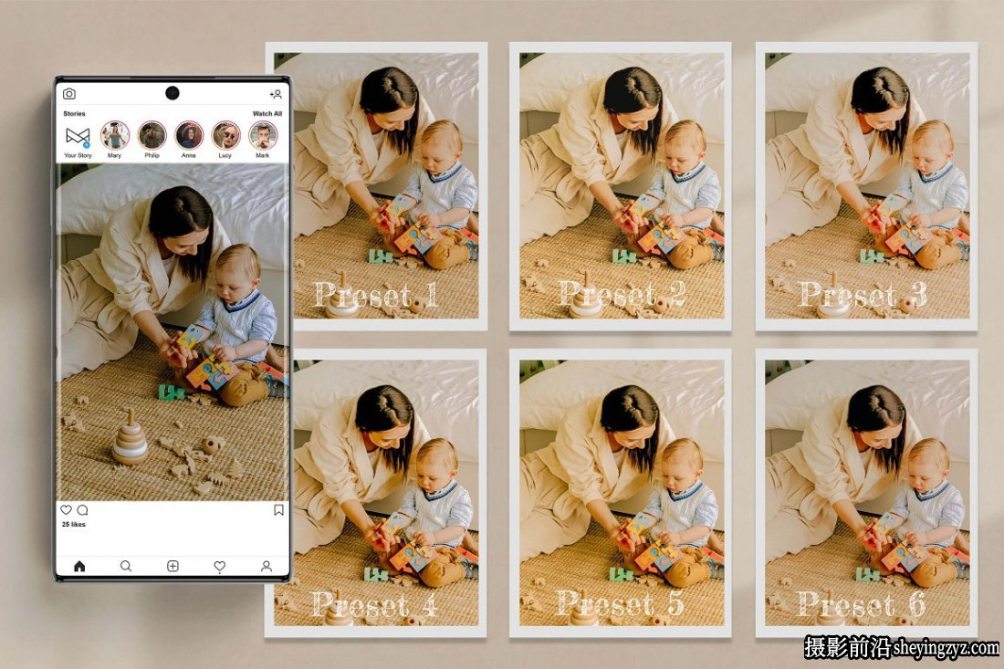新生儿儿童摄影调色LR预设及手机调色滤镜 Baby Lightroom Presets