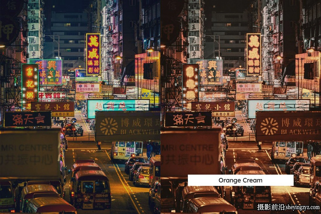 20款城市街道夜景霓虹灯LR预设及LUT 20 Fiery Nights Presets &amp; LUTs