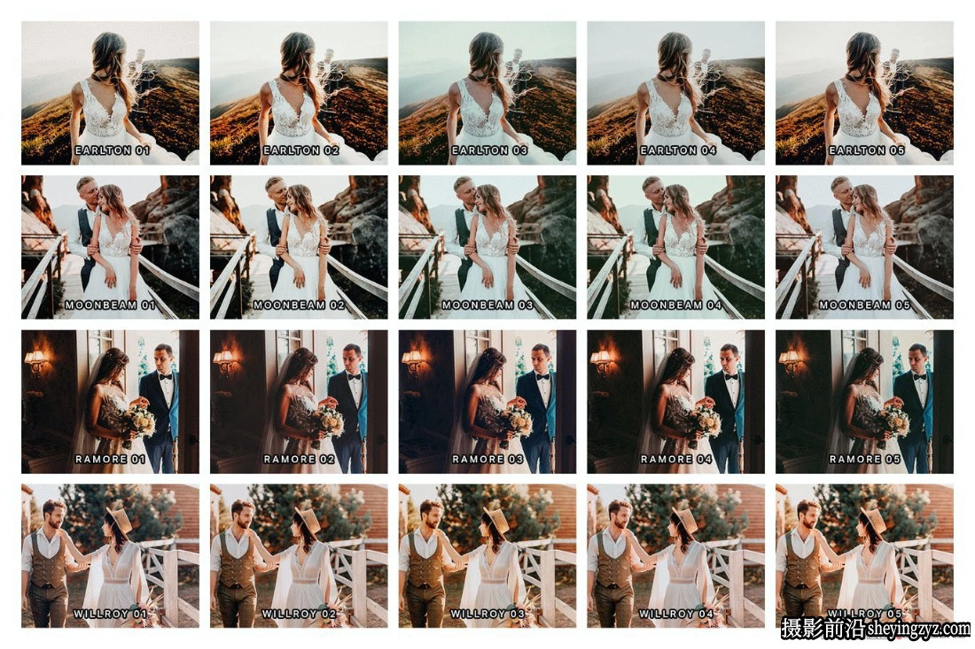 复古电影婚礼调色LR预设 Naturally Nostalgic Presets and LUTs