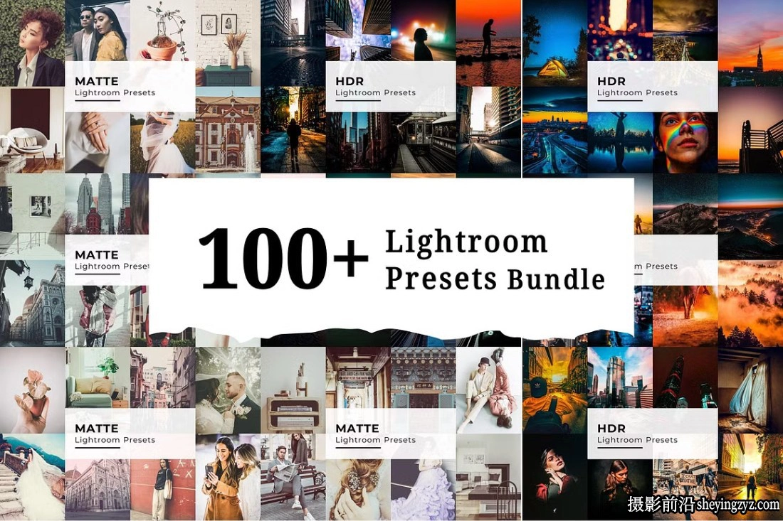 100种人像风光摄影调色LR预设及手机预设100+Lightroom Presets Bundle