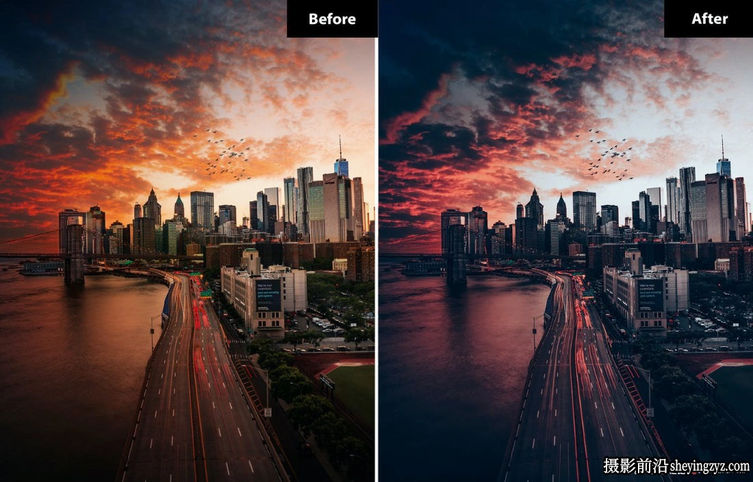 黑暗情绪色彩调色LR预设手机lr预设 Black Tones Lightroom Preset