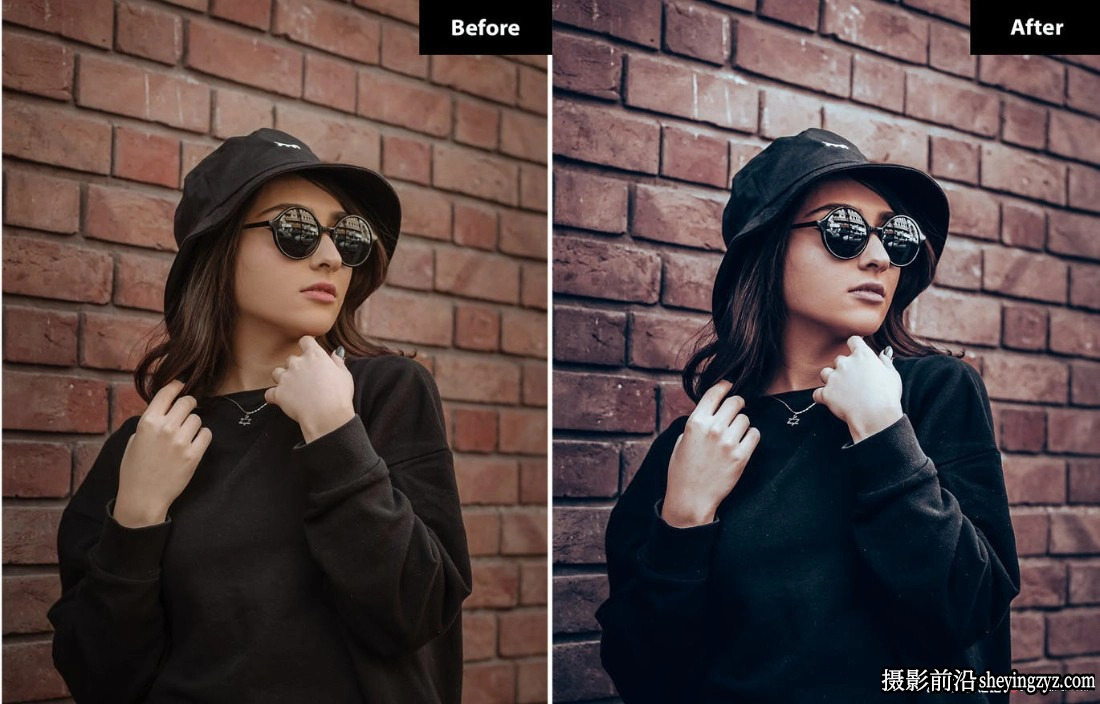 黑暗情绪色彩调色LR预设手机lr预设 Black Tones Lightroom Preset
