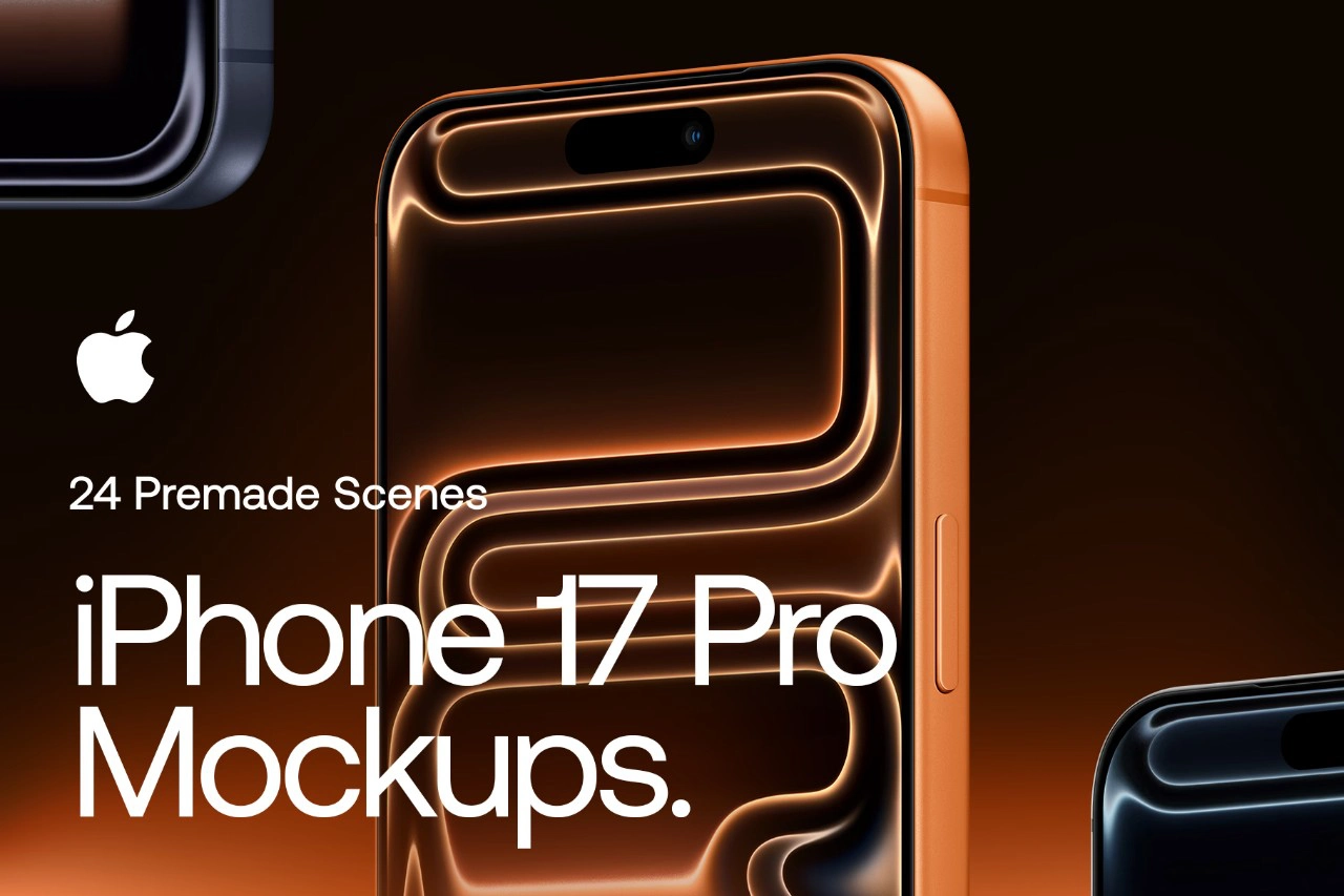 iPhone 17 Pro - 24个模拟场景PS样机模型