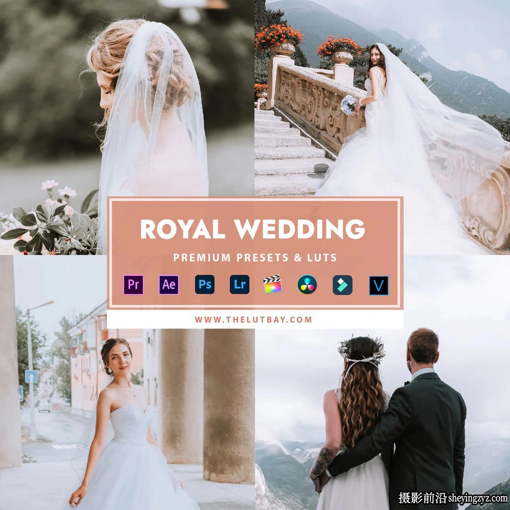 皇家婚礼人像调色LR预设LUT预设 TheLutbay-ROYAL WEDDING PRESETS