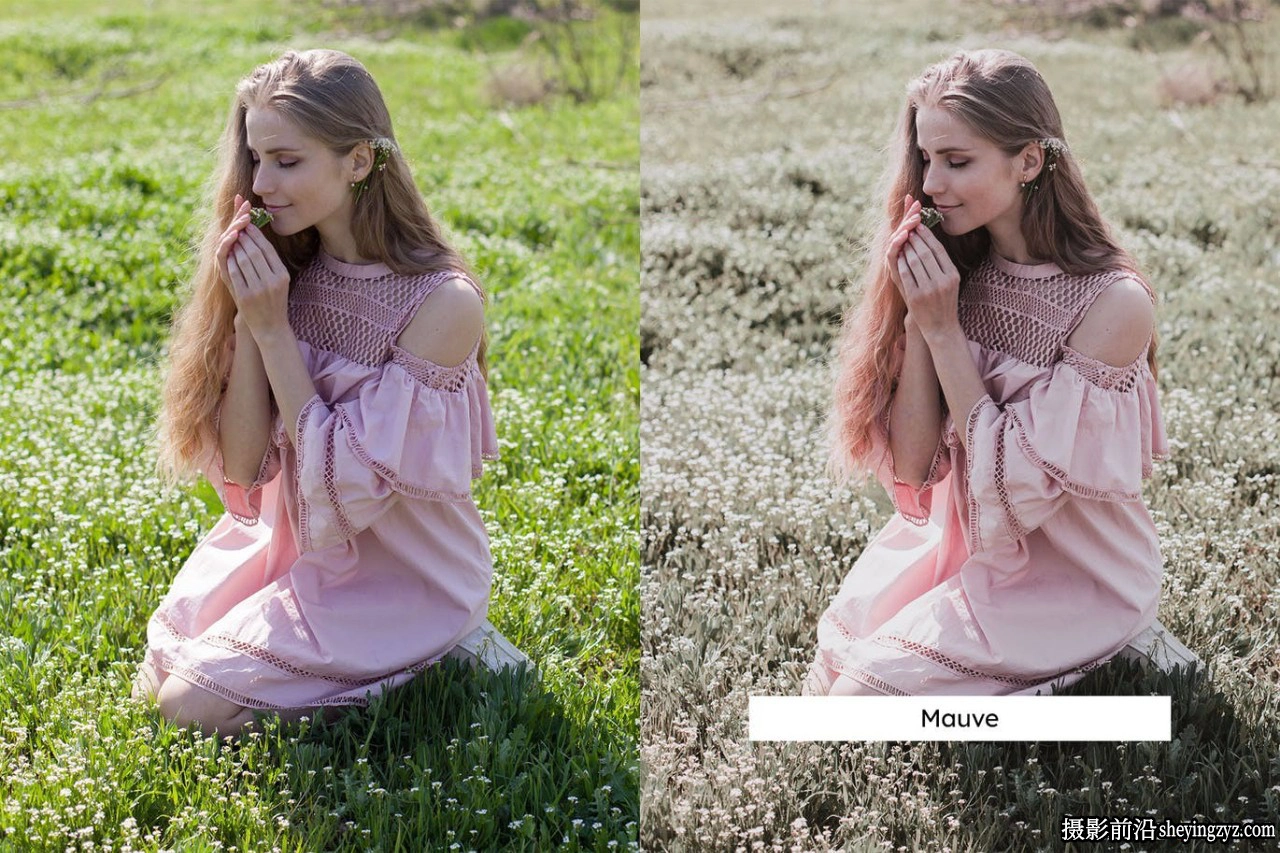 粉色调人像调色LR/LUT预设 Purple Pink Lightroom Presets &amp; LUTs