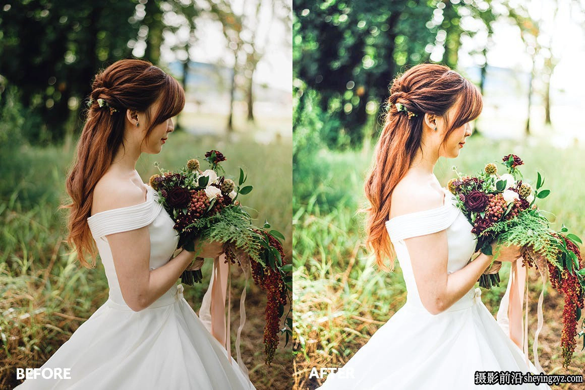 免费LR预设-婚礼人像调色LR预设 Bright &amp; airy lightroom presets