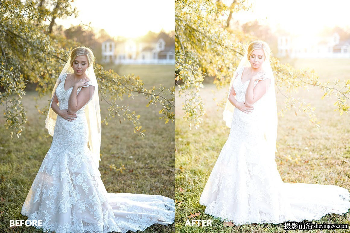 免费LR预设-婚礼人像调色LR预设 Bright &amp; airy lightroom presets