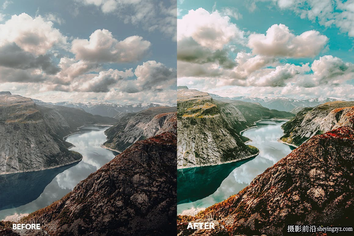免费LR预设-旅拍电影风光调色LR预设 Landscape lightroom presets